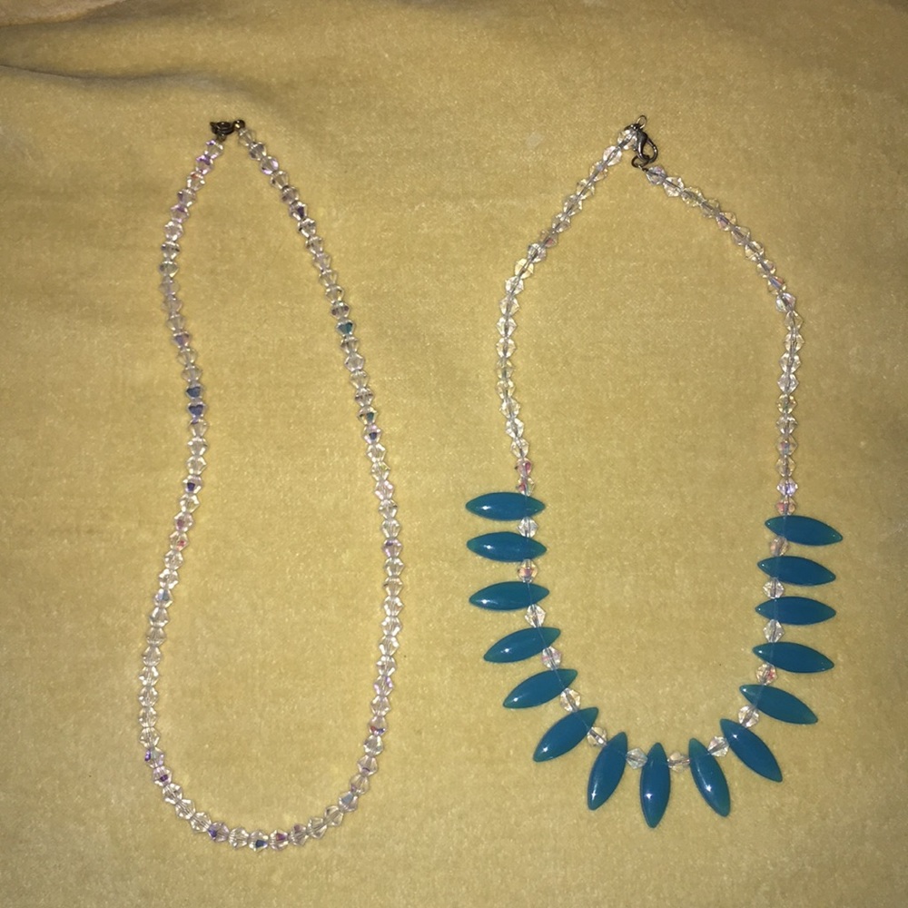 Glass bead necklaces